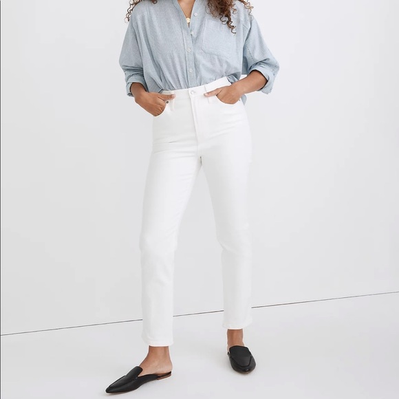 Madewell The High-Rise Perfect Vintage Jean in Tile White sz 30 ND501 - Picture 1 of 5